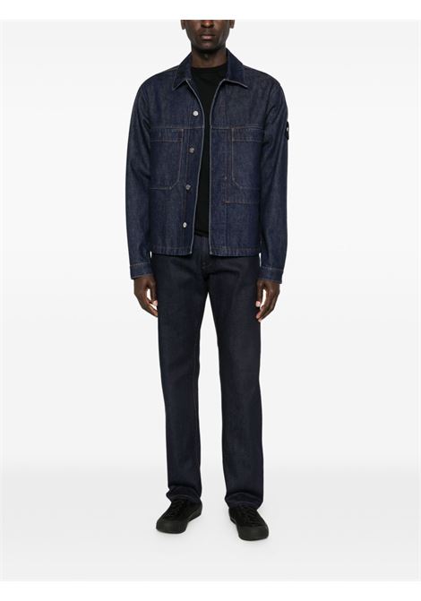 giacca denim-rinsed uomo indigo STONE ISLAND | L1S14 4100006 S00J7VJ201